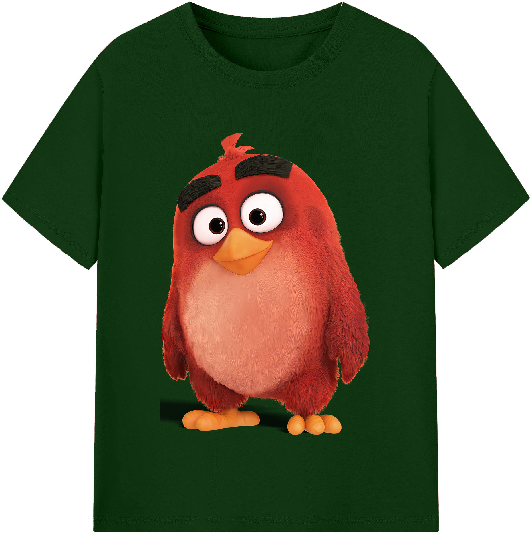 （画像用） Angry Birds アングリーバード 綿100％半袖Tシャツ（フロントプリント）